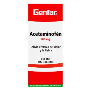 Acetaminofen 500 Mg Sobre 10 Tabletas Gf