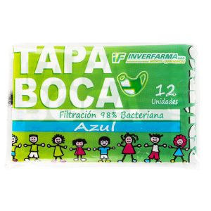 Tapaboca Des Pedia.Azul 12Uds Inverfarma