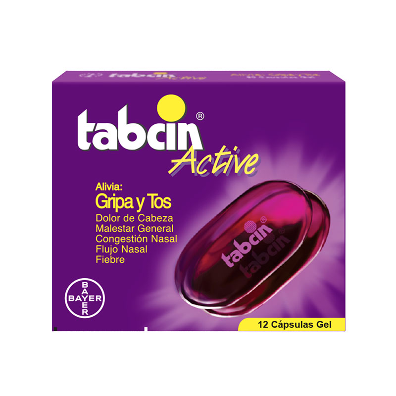 Tabcin Active Liquid Gel 12 Capsulas
