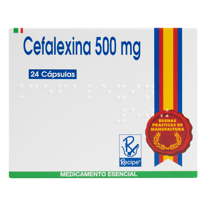 Cefalexina 500 Mg 24 Cápsulas Rc