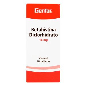 Betahistina 16 Mg 20 Tabletas