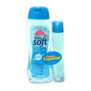 Shampoo Baby Soft Cuidado Nutritivo 400 Ml + 200 Ml Precio Especial