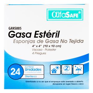 Gasa Alfa Est.No Tejida 4X4 10 Cm 24 Uds