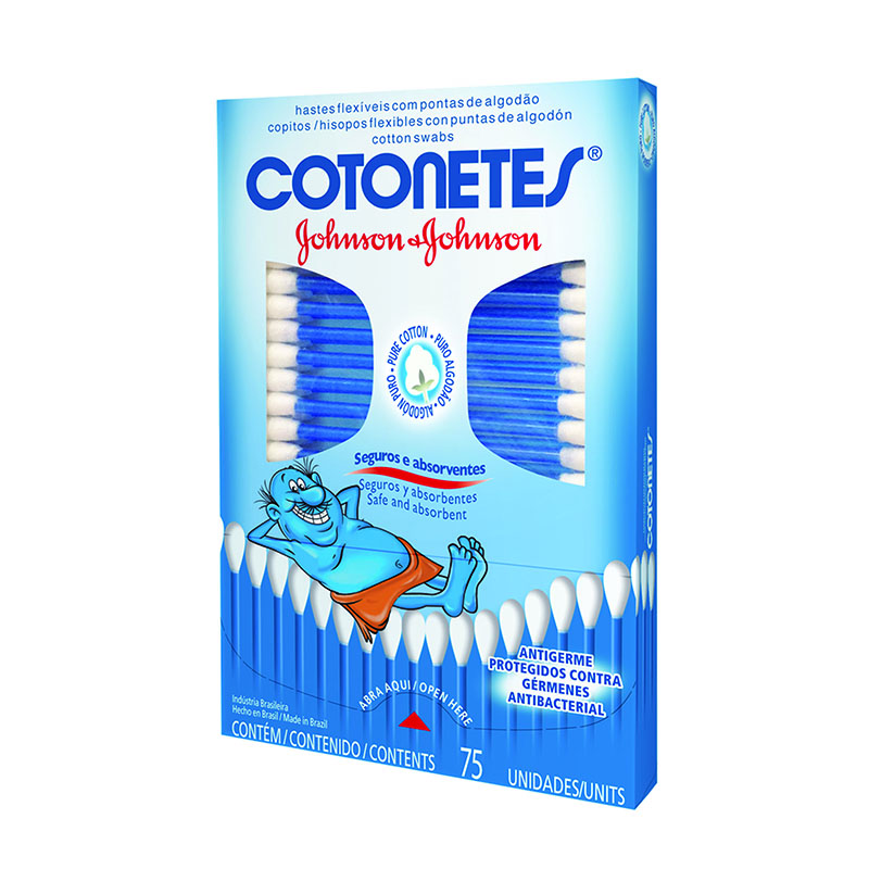 Copitos Cotonetes Jj Pack 75 Unidades